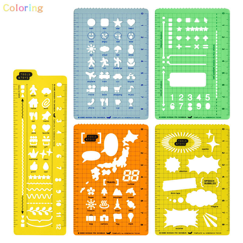 

Hobonichi Techo Planner Accessory Template Activity Blue Tracking, Template Basic, Number, Symbol, Line, Mark, Etc.