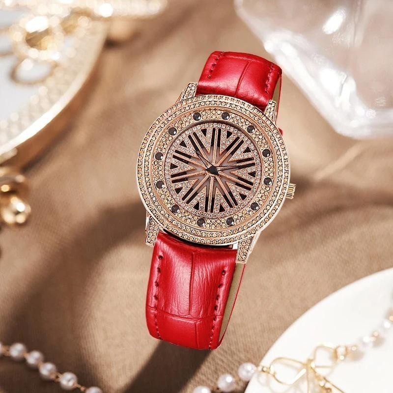 Ori Cristiano Aillen Jam Tangan Wanita 879 Kulit Leather Analog Turbine Water Resistant