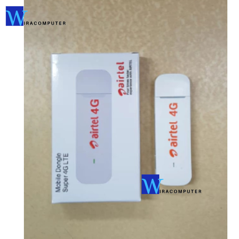 Modem USB 4G LTE E3372 Airtell Unlocked Support All Operator GSM DUAL SLOT ANTENA