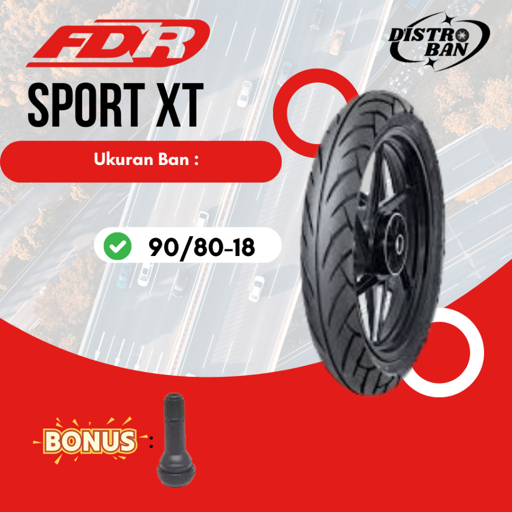 Ban Motor Ring 18 FDR Sport XT 90/80-18 Tiger RX-king Scorpio Tubeless