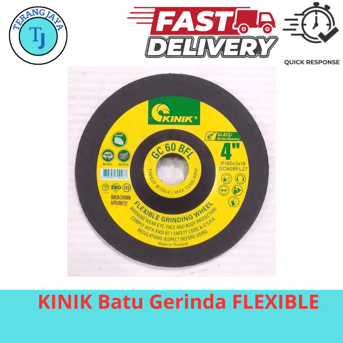 KINIK Batu Gerinda FLEXIBLE Batu Poles Flexible 4" GC60