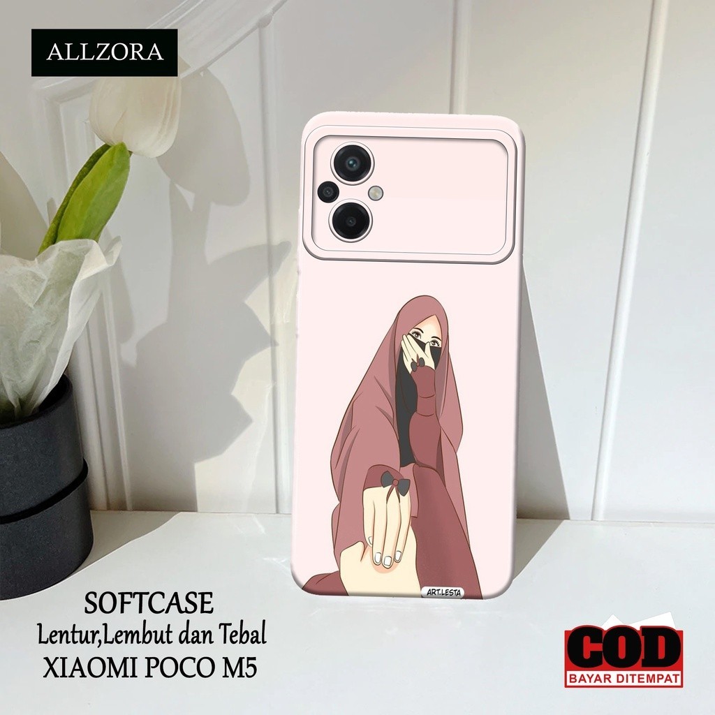 Softcase Hp Xiaomi Poco M5 Terbaru - Casing Hp Xiaomi Poco M5 Terbaru - Fashion Case HIJAB - Case Xi