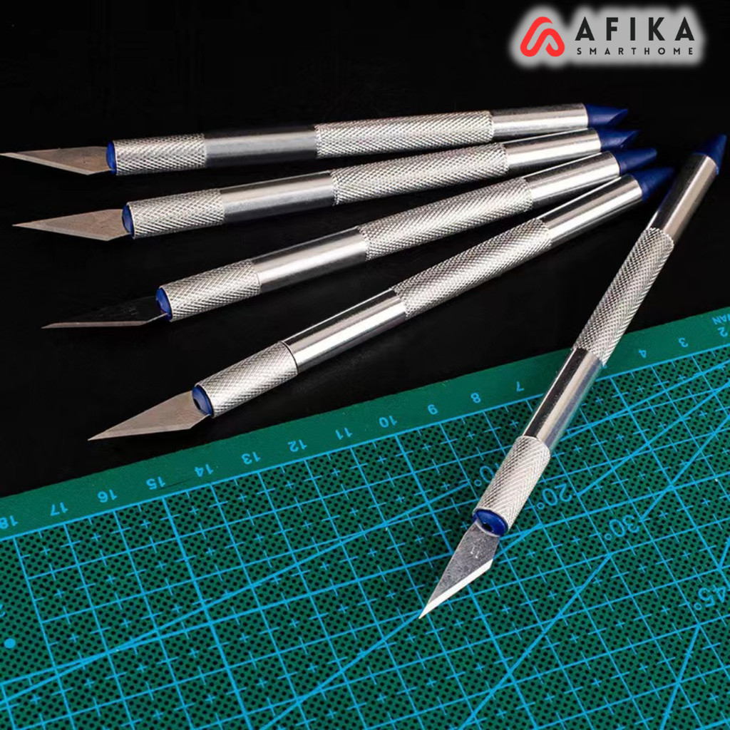 

Pisau Ukir Seni Hobby Crafting Art Knife Aluminium Handle