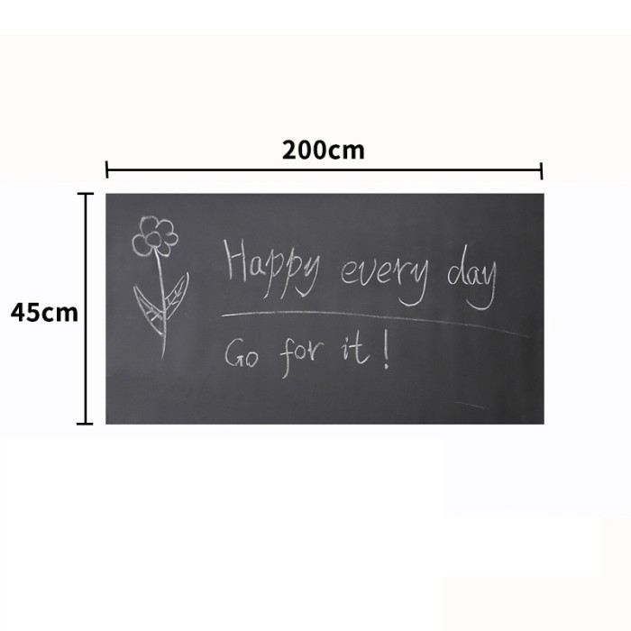 

Stiker Papan Tulis Whiteboard Blackboard Kapur Sticker--Hitam/Putih - Putih