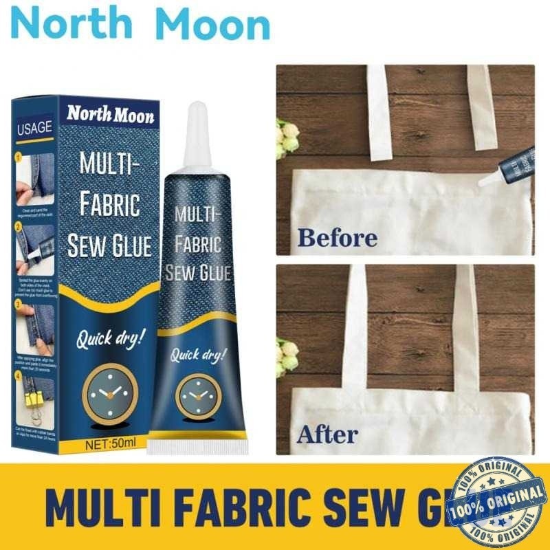 

( Store8 BISA COD ) NorthMoon Cairan Liquid Lem Perekat Kain Kulit Sew Glue 50ml - N256