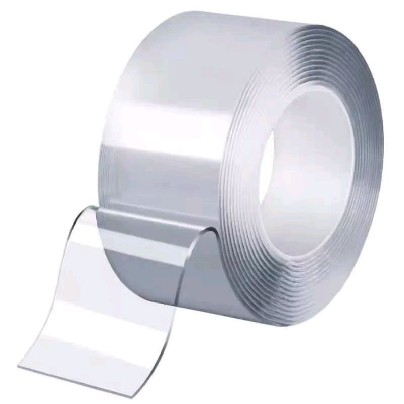 

Double Tape Nano Selotip Bening 2 Sisi Serbaguna Panjang 1 meter