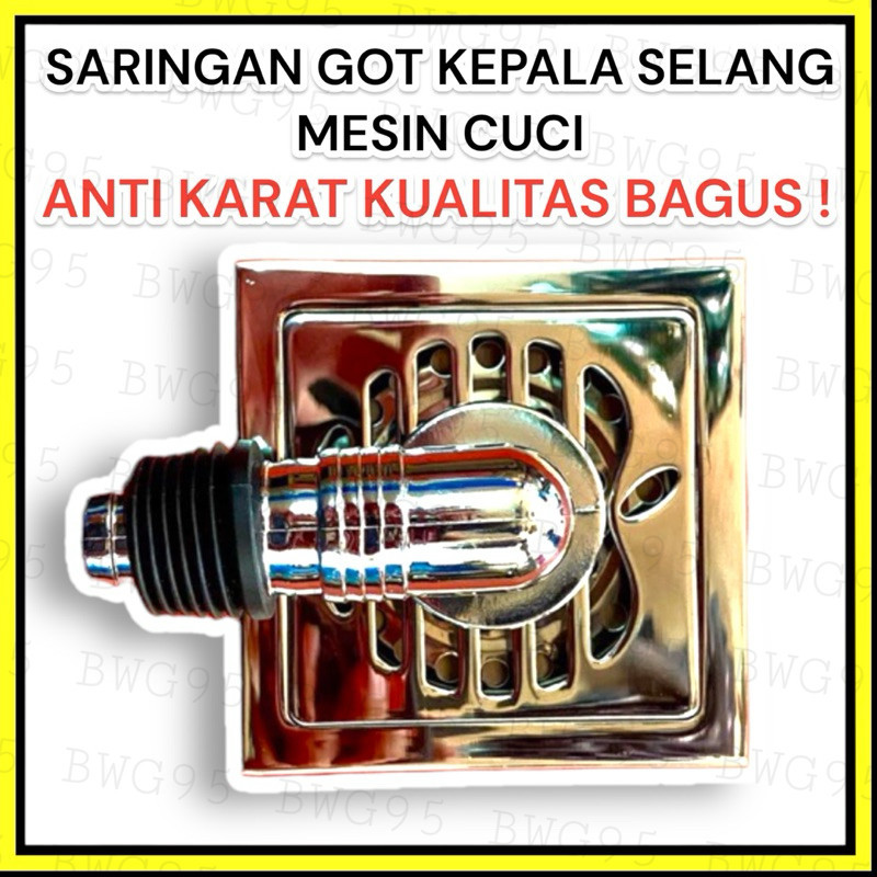 Floor Drain Mesin Cuci Sambungan Pembuangan Air Mesin Cuci Stainless Full Set Saluran Pembuangan Air