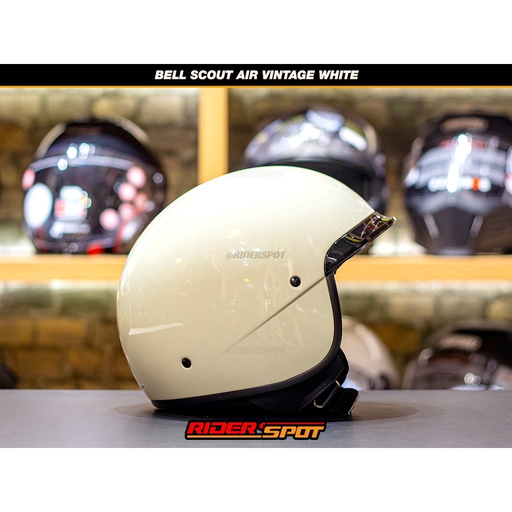 BIGG PROMO FLASH SALE Helm BELL SCOUT AIR Vintage White Half Face Helmet Original USA
