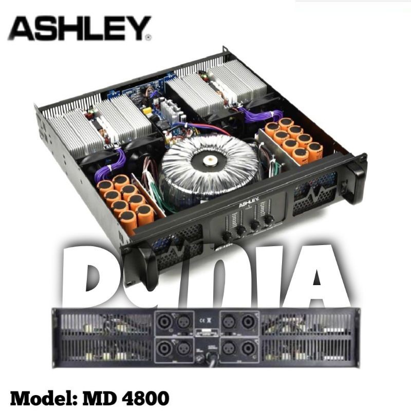 Power Ashley MD 4800 Amplifier Ashley MD4800 - 4 Channel Original