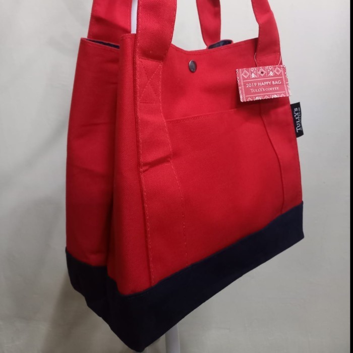 Tully's coffee tote bag Japan kanvas original christmas 2019 edition