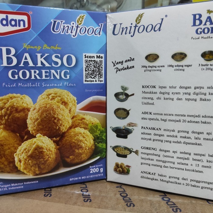 

Pondan tepung bakso goreng