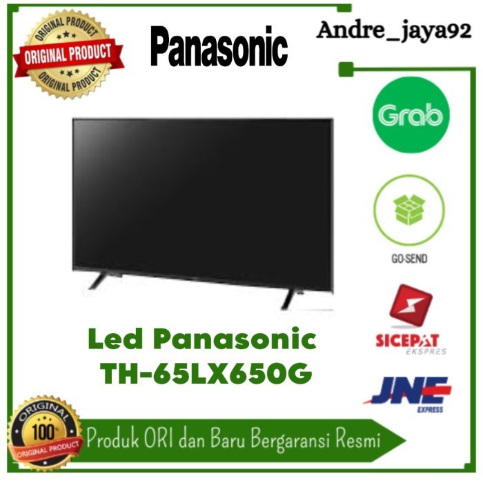 Led TV 4K HDR Smart Android TV Panasonic 65 inch TH65LX650G