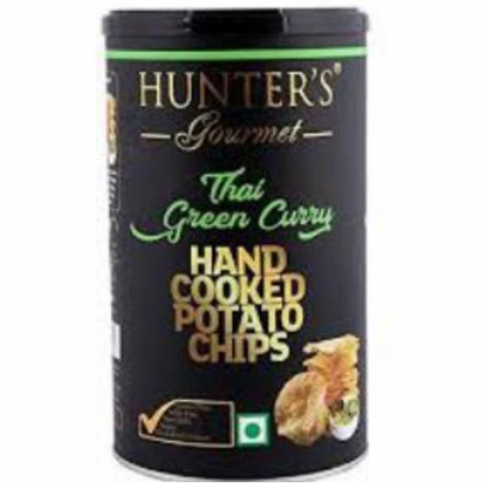 

Hunters gourmet thai green curry potato chips 150gr