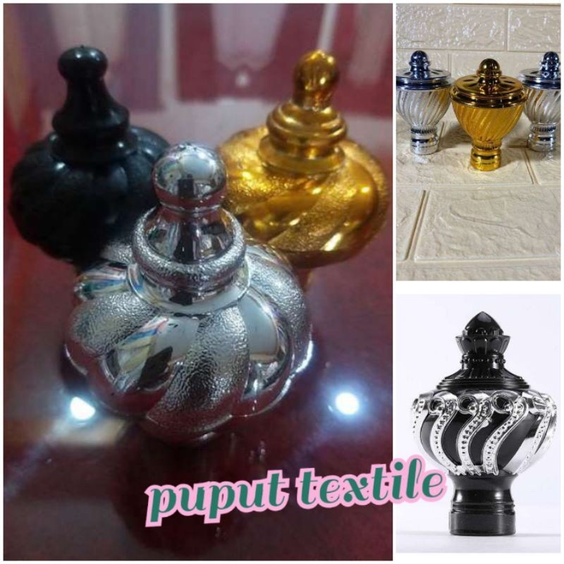 Kepala Tutup Besi Gorden/Komponen Besi/Penutup Besi Gorden Hordeng Jendela