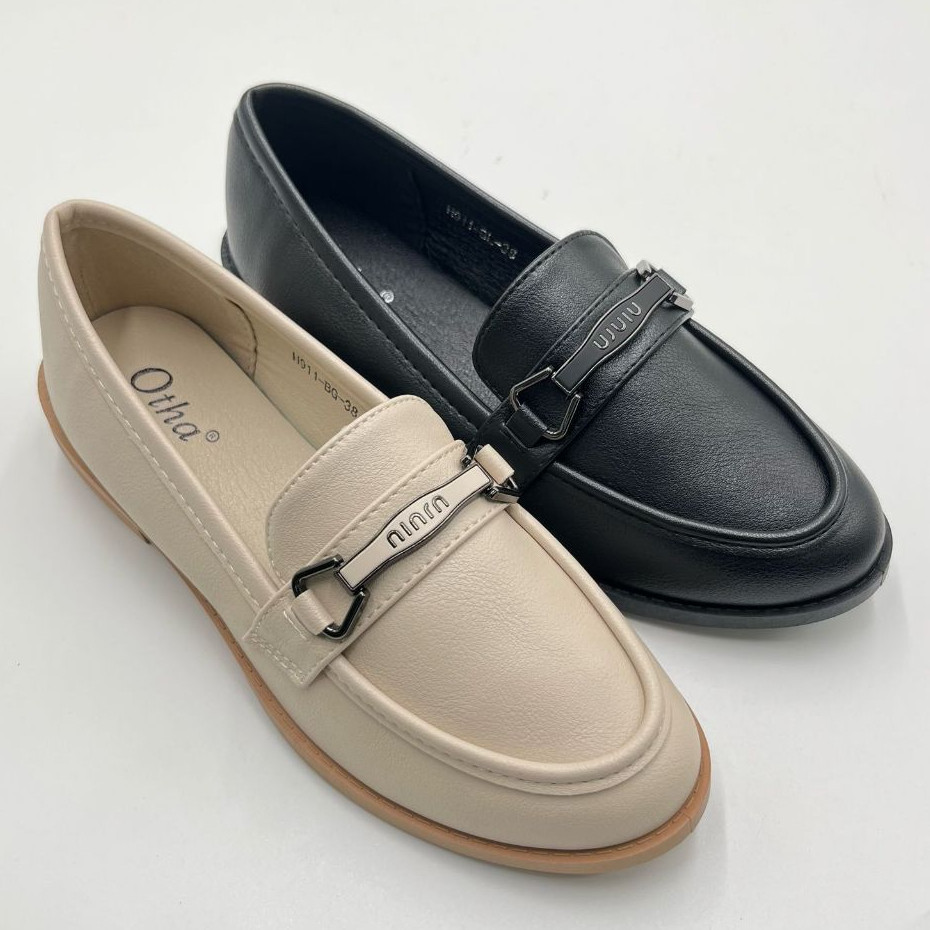 Sepatu Docmart Wanita - Otha H911 OLF Tinggi Hak 2CM