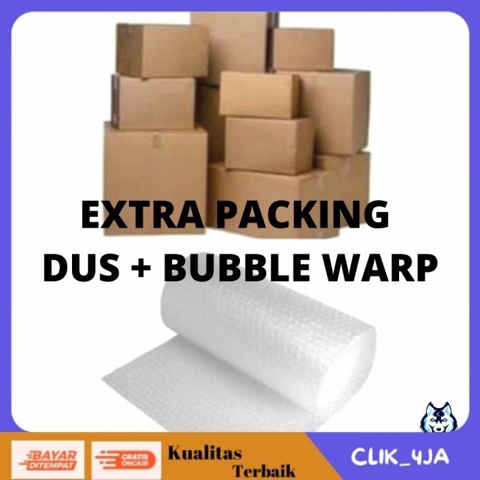 

((CLIK)) PROMO EXTRA PACKING DUS BUBBLE WARP TAMBAHAN PACKAGING BUNGKUS BUBBLEWARP
