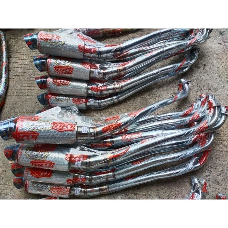 [ FURMOTOR ] KNALPOT CHROME BAKAR DPJ RACING UNIVERSAL KARISMA NETRAL SUARA MERDU PADAT KHARISMA KPH