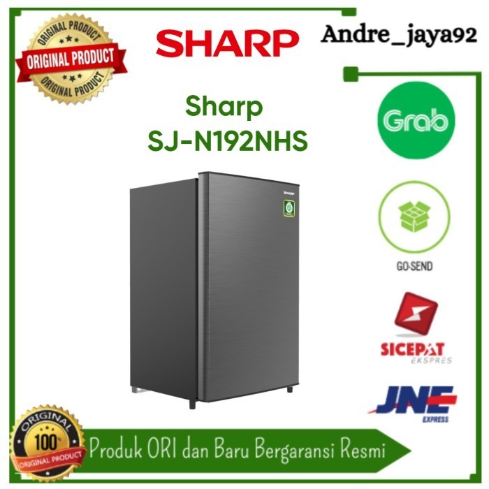Kulkas Sharp 1 pintu Kirei SJ-N192N-HS / SJN 192NHS / 192N-HS / 192 N
