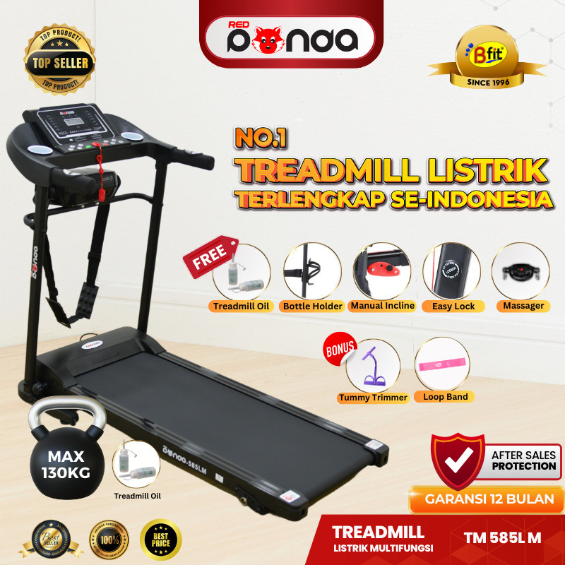 Motorized Treadmill Listrik Redpanda 585L / 585LM Massage Super Murah Kokoh Kuat Multifungsi / Multi