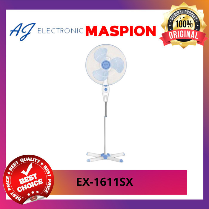 KIPAS ANGIN MASPION EX-1611SX / EX1611SX , Kipas angin stand / berdiri