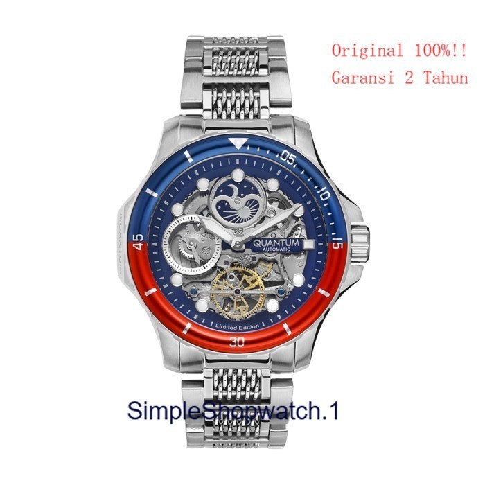 Original; 100% Jam Tangan Pria QUANTUM QMG1026.390 Automatic
 garansi resmi 2 Tahun