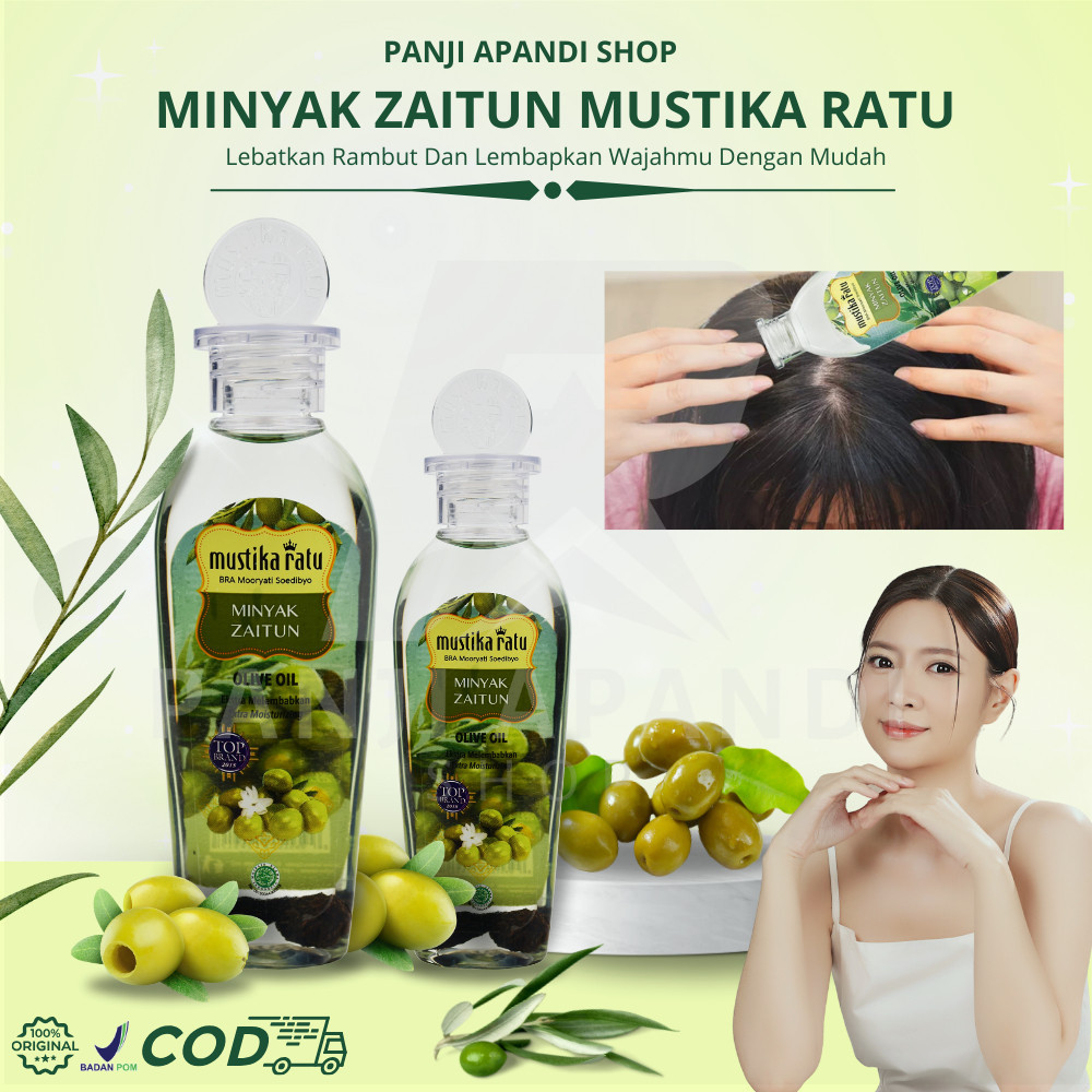 [ MUSTIKA RATU ZAITUN ] Minyak Zaitun Mustika Ratu Olive Oil Untuk Rambut Dan Untuk Wajah Original 1