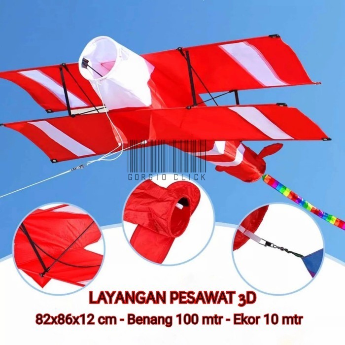 Layangan / Layang Layang Pesawat 3D