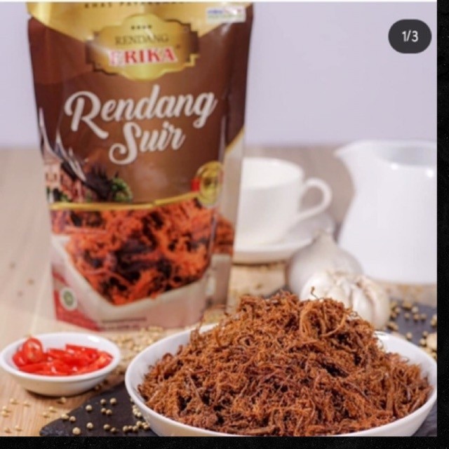 

Rendang Suir Erika Cemilan Khas Kuliner Minang