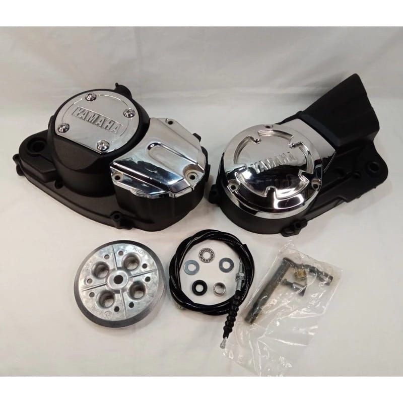 [ FURMOTOR ] BAK KOPLING RX KING CHROME MODEL NINJA 1 SET KIRI KANAN FULLSET KOMPLIT COMPLETE CROME 