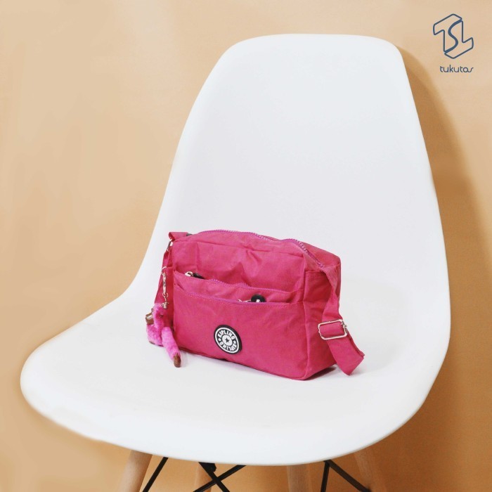 Promo Terbaru- Tas Selempang KIPLING Ukuran Kecil Fashion Bahan Import Tukutas- DN71 - Pink