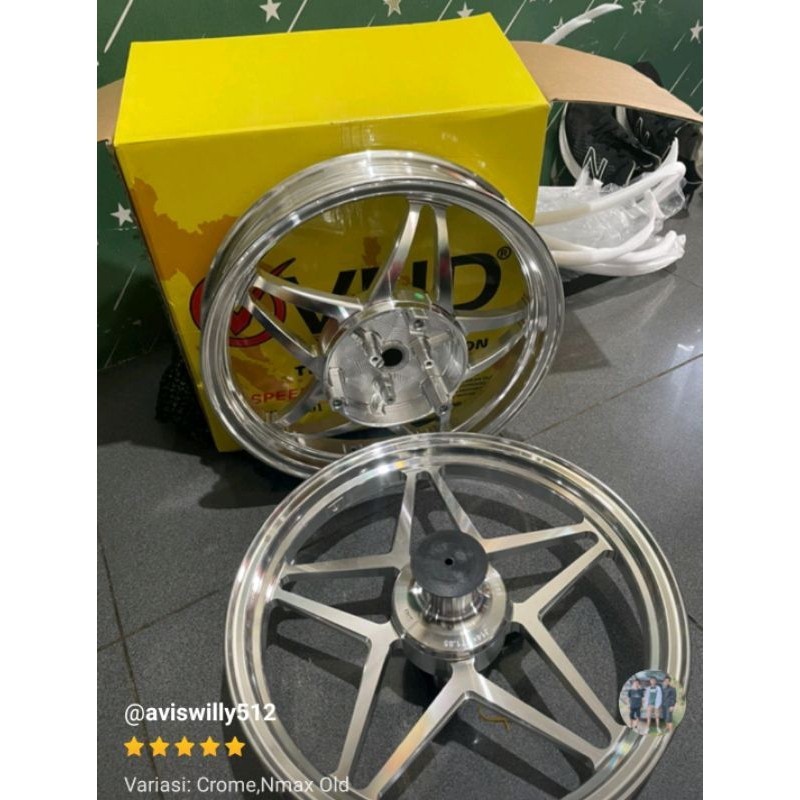 Velg VND V Speed Nmax Old / Nmax New Pelek VND V speed Bintang Nmax 185/215-14 velg nmax new