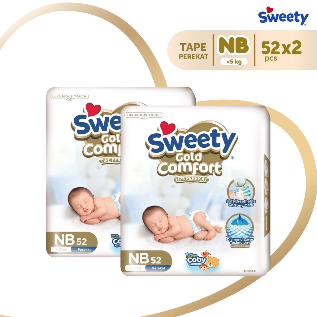 Sweety Popok Gold Comfort - NB 52 x 2-2