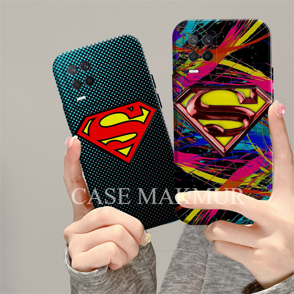 Silikon Motif Superm4n Untuk Oppo A54 Casing Pro Kamera Case Custom Bumper Pelindung Hp