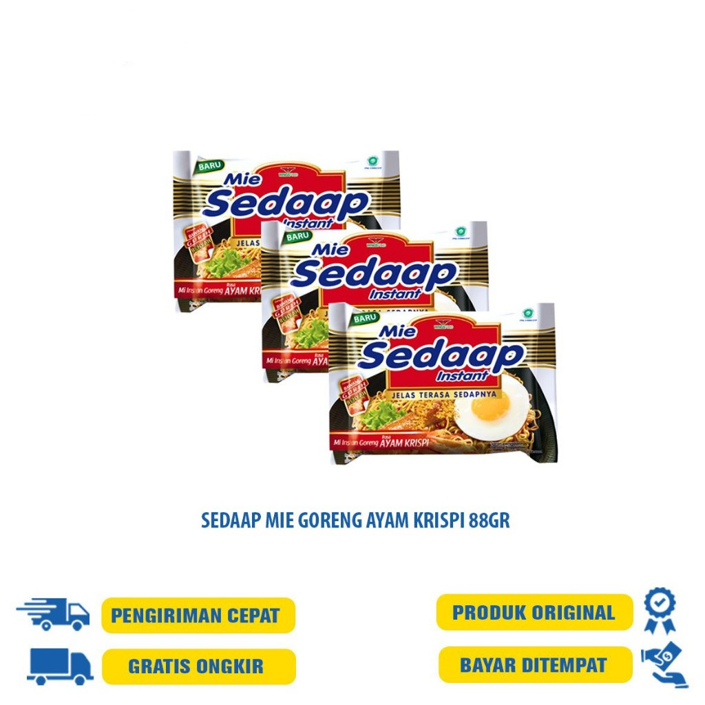 

SEDAAP MIE INSTANT GORENG & KUAH ALL VARIANT 89GR