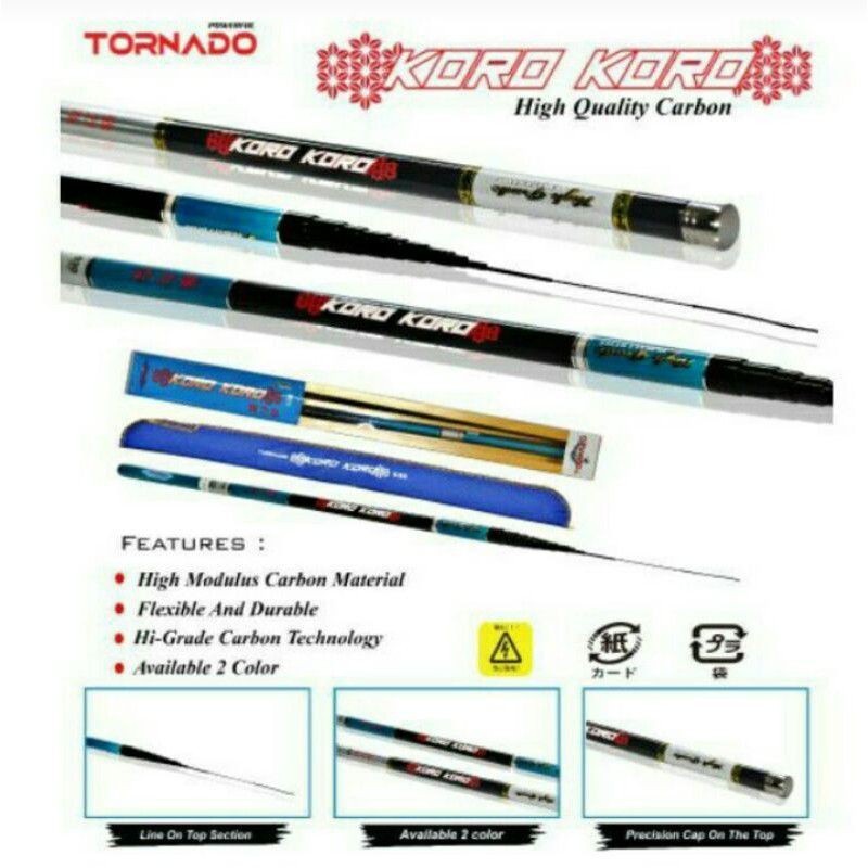Tegek carbon Tornado kuat bagus ukuran 360 450 540 630 tegek kuat