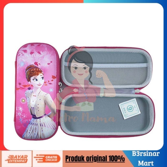 

[[KUALITAS TERBAIK]] Kotak Tempat Pensil Anak Perempuan Princess Putri Sekolah PAUD TK SD Anna Pink COD