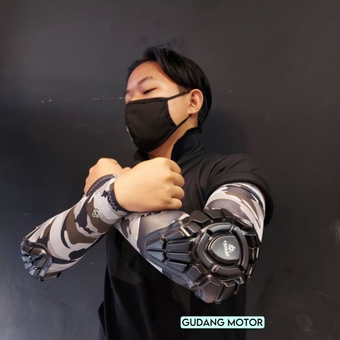 Manset Sepeda Vemar - Manset Motor - Pelindung Sikut Vemar - Army