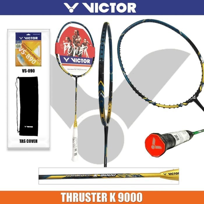 RAKET VICTOR THRUSTER K 9000 RAKET BADMINTON ORIGINAL