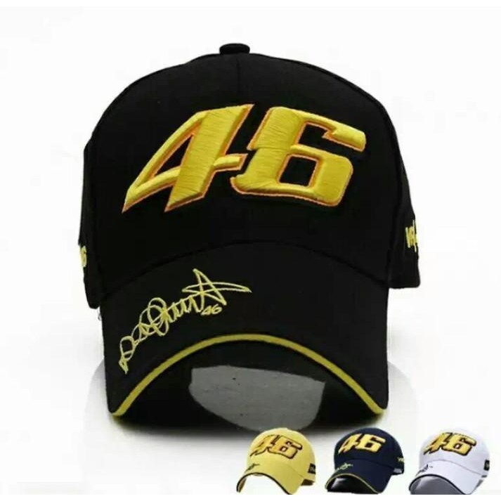 R_K OLSHOP - Topi Rossi 46 MotoGP VR46 The Doctor Yamaha Official Baseball Caps M2 IMPORT