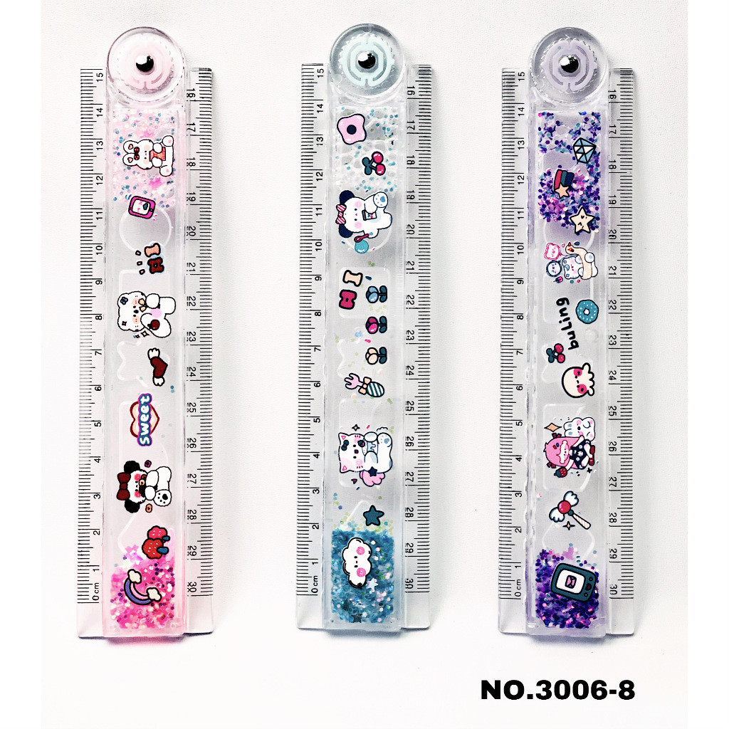 

Penggaris Lipat Impor 30 cm 3006-8 BULING Mistar Bahan Plastik Ruler Fancy Satuan- SHSNP