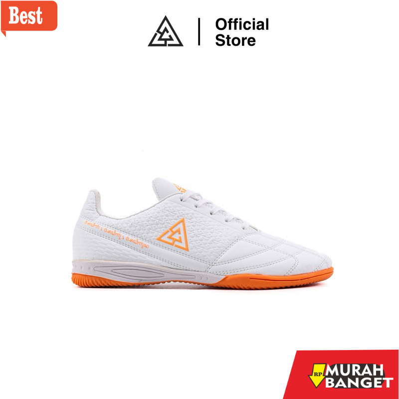 Sepatu futsal kekinian APHA - Sepatu Futsal Apha Genesis Putih Orange
