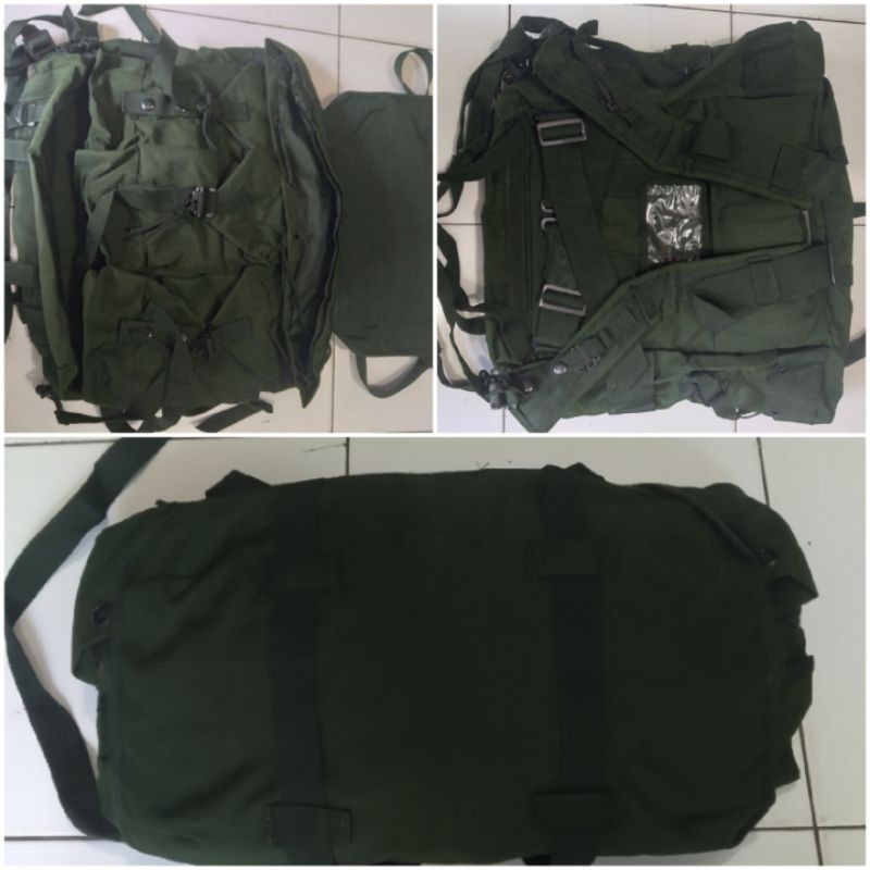 TAS PUNGGUNG KOREA ransel korea tni/ransel tni hijau/ransel jatah tni/tas tni