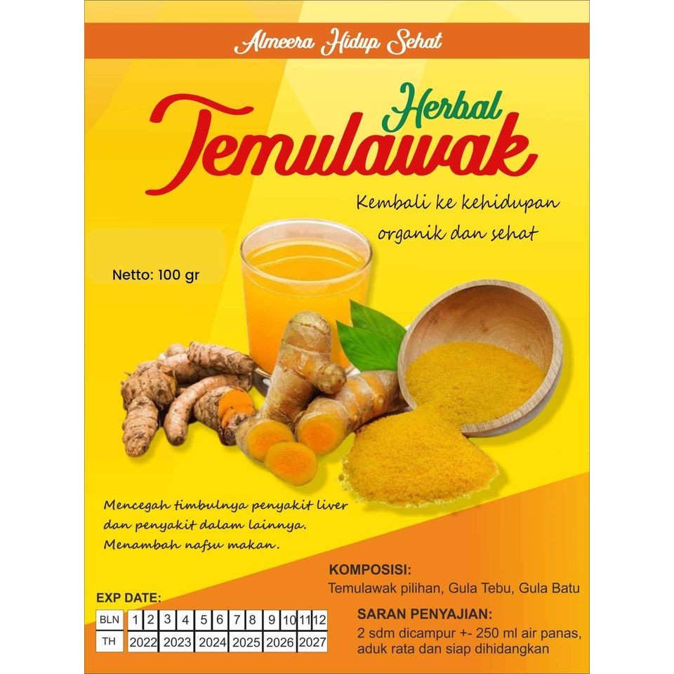 

Temulawak bubuk 100gram / 250gram