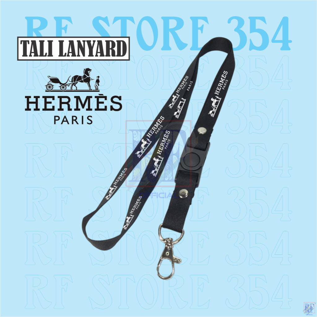 

TALI LANYARD HERMES PARIS LOGO - TALI ID BRAND HERMES CARD GANTUNGAN KUNCI GANTUNGAN FLASHDISK GANTUNGAN NAMETAG TALI LANYARD BEST SELLER COD