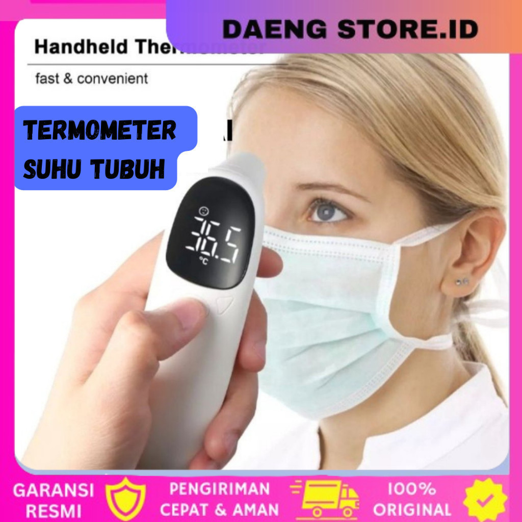 Termometer Panas Suhu Tubuh Termometer Infrared Non Digital Suhu Badan Tubuh Termometer IRet Infrare
