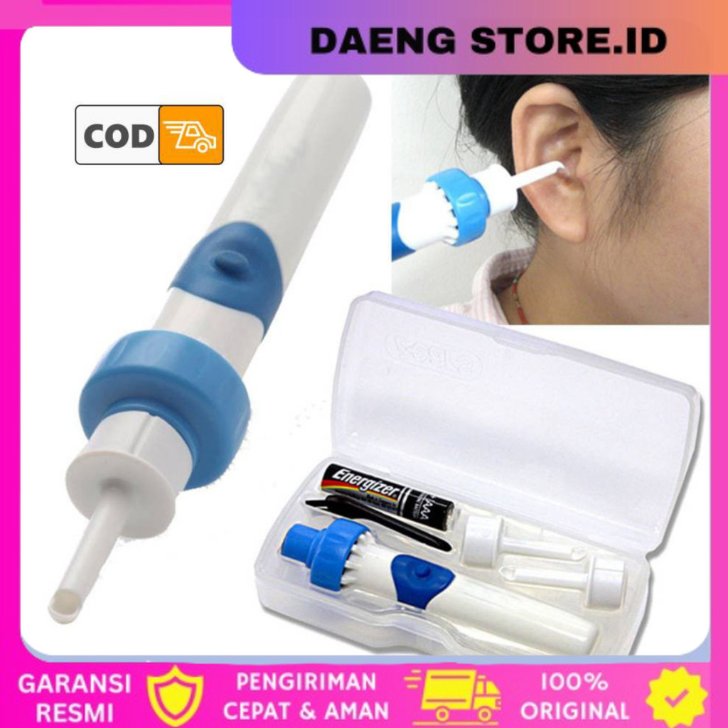 Alat Pembersih Telinga Elektrik Korek Sedot Vacum Penyedot Kotoran Kuping Aman Pembersih telinga oto