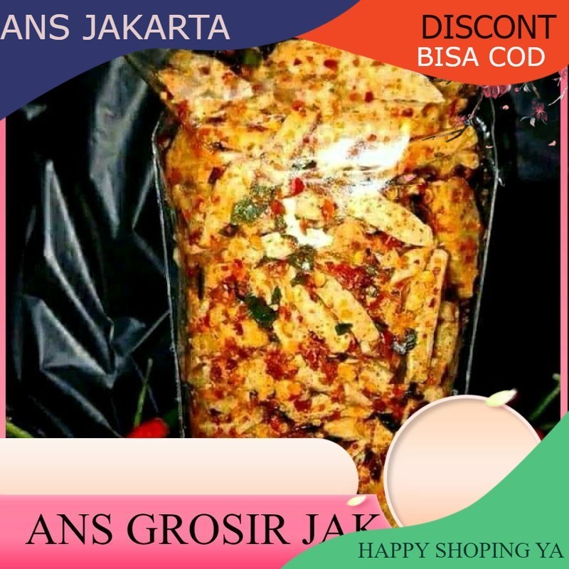 

ACEH-SNACK.ANSJ Basreng Pedas Daun Jeruk 500GR