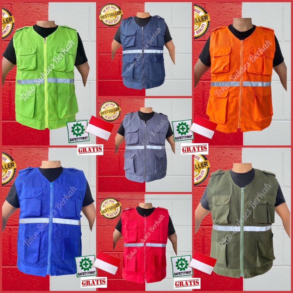 VEST JACKET - VEST ROMPI - ROMPI CAESAR - ROMPI LAPANGAN- ROMPI SAFETY