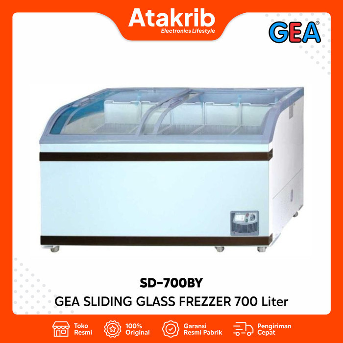 GEA SLIDING GLASS FREZZER SD-700BY / SD700BY - 700 Liter