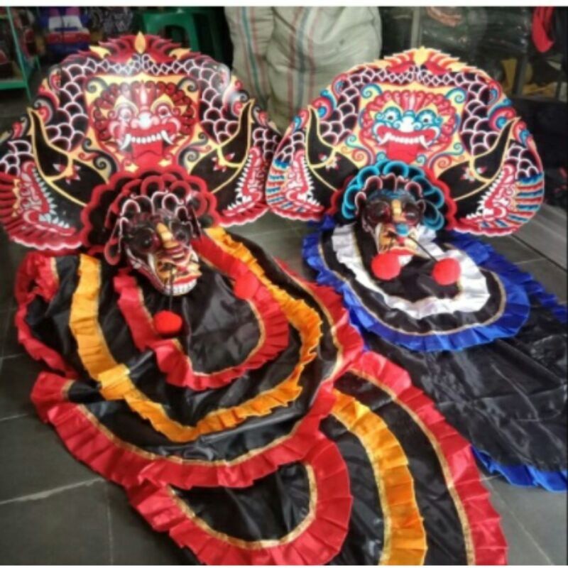 [NEW BARONGAN KAYU] barongan besar barongan devil anak bonus kemul pecut bopo tari anak 